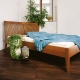 Piano I Bed with slatted headboard