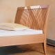 Piano I Bed with slatted headboard