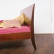 Piano II Bed with solid headboard