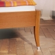 Piano III Bed with decorative solid headboard
