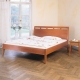 Piano III Bed with decorative solid headboard