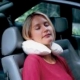 Crescent Shaped Neck Support Pillows - Cotton Covers