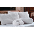 Crescent Shaped Neck Support Pillows - LambsWool Cover