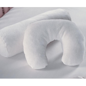 Crescent Shaped Neck Support Pillows - LambsWool Cover