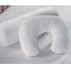 Crescent Shaped Neck Support Pillows - LambsWool Cover