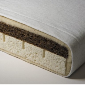 Kati - Baby Cot Mattress & Cot Bed Mattress - LambsWool and Cotton - 6cm