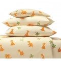 Giraffe and Teddy - in Sateen or Brushed Cotton